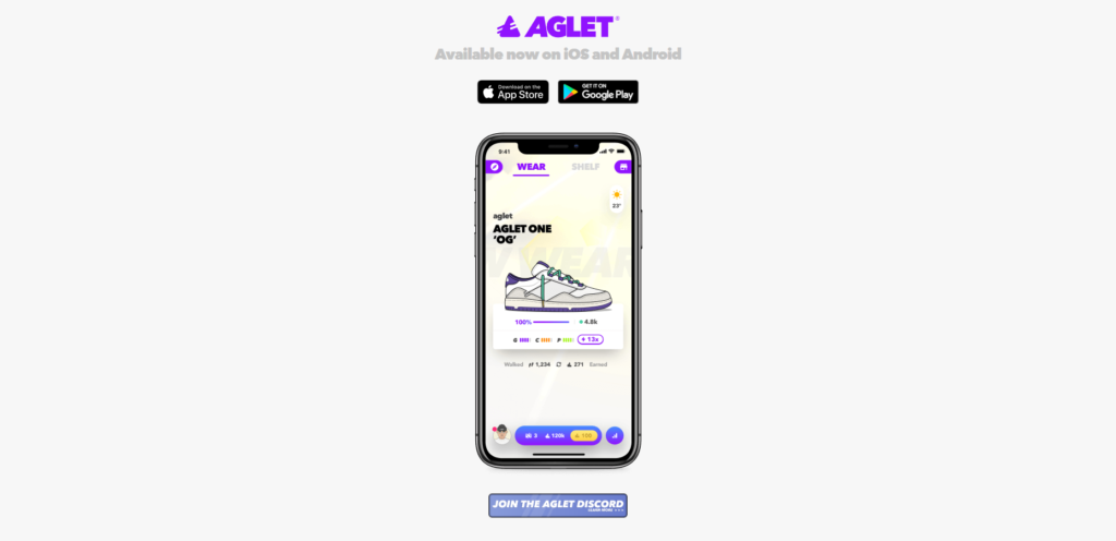 Agletのトップ画面