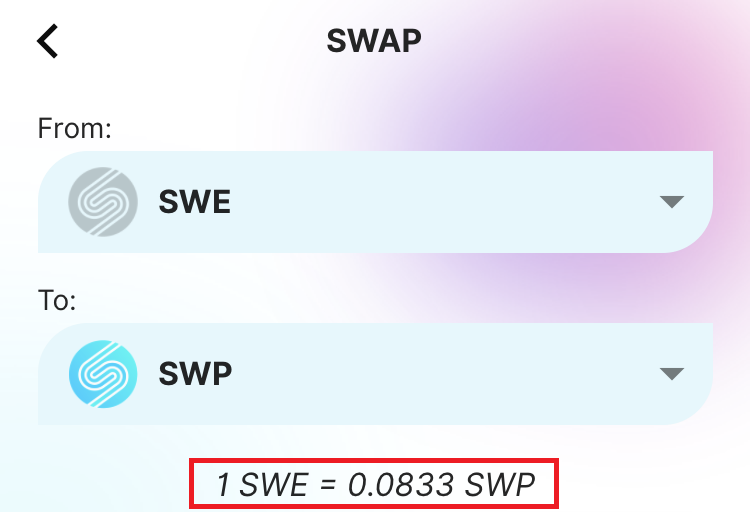 SWEとSWPのスワップ