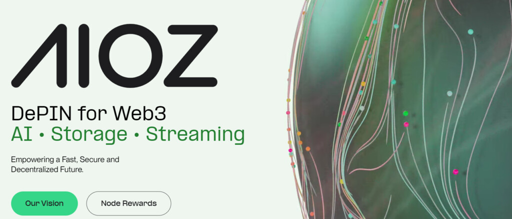 AIOZ Networkのトップ画面