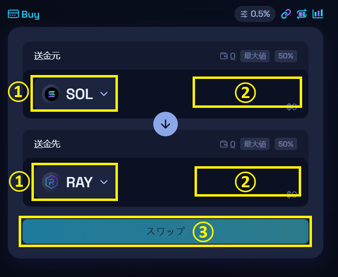 Raydiumの使い方3